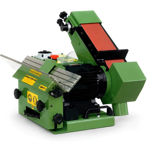 Levigatrice A Nastro Orientabile Con Smussatrice 1000x100mm 15-30m/s 400V