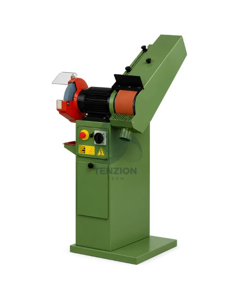 Levigatrice A Nastro Orientabile Con Smerigliatrice E Base 1500x120mm 15-30m/s 400V