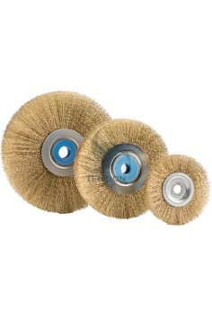 Spazzola Filo Ottonato Ondulato Ø250x25x25mm