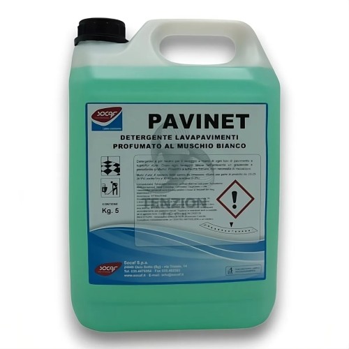 Detergente Pavinet Muschio Bianco 5Kg per Pavimenti - Socaf