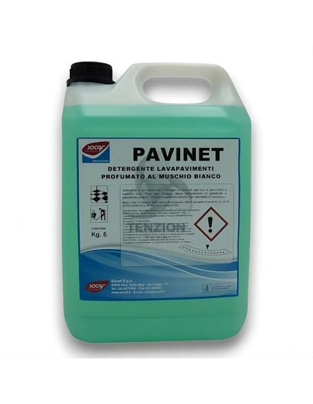 Detergente Pavinet Muschio Bianco 5Kg per Pavimenti - Socaf