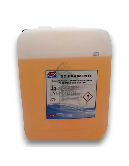 Detergente SC Superconcentrato Agrumi 5Kg Pavimenti - Socaf