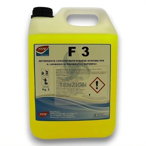 Detergente F3 Sgrassante 5Kg Bassa Schiuma - Socaf