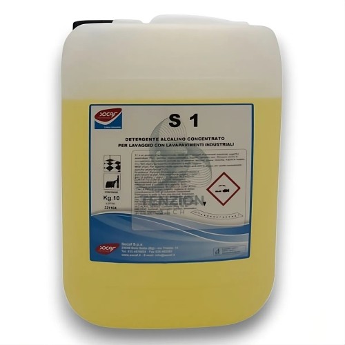 Detergente S1 Alcalino 10Kg Schiuma Frenata - Socaf