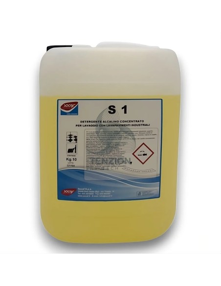 Detergente S1 Alcalino 10Kg Schiuma Frenata - Socaf