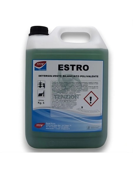 Detergente Estro Sgrassante Polivalente 5Kg - Socaf