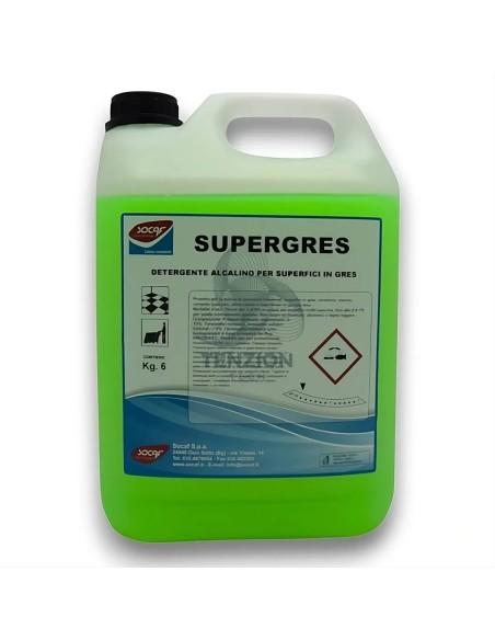 Detergente Supergres 6Kg per Gres e Superfici - Socaf