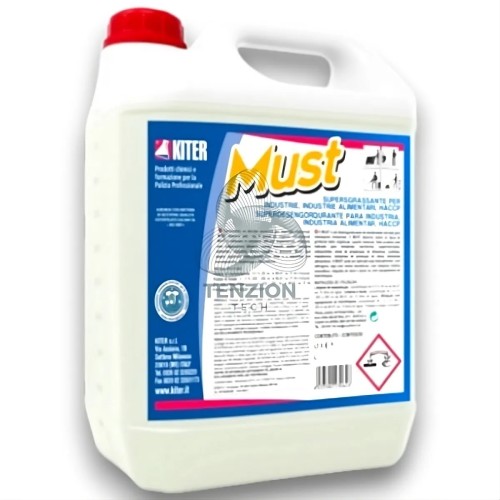 Detergente Must Supersgrassante 5Lt per Industrie - Socaf