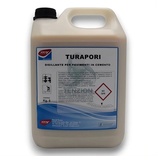 Sigillante Turapori Cemento 5Kg per Pavimenti e Superfici - Socaf