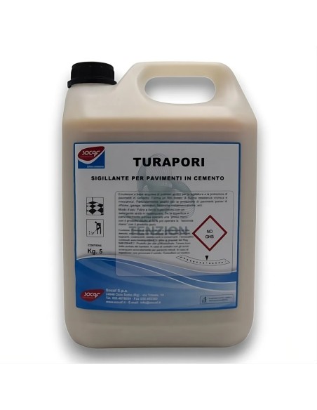 Sigillante Turapori Cemento 5Kg per Pavimenti e Superfici - Socaf