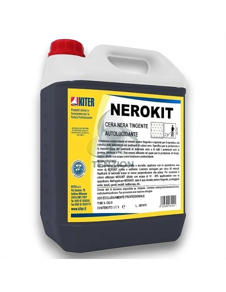 Cera Nera Autolucidante Nerokit 5Lt per Pavimenti - Socaf
