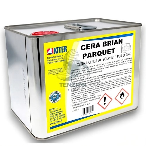 Cera Liquida Cera Brian 5Lt per Parquet e Legno - Socaf