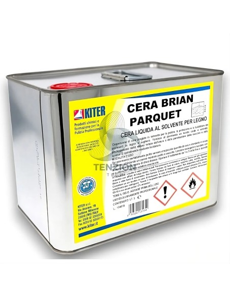 Cera Liquida Cera Brian 5Lt per Parquet e Legno - Socaf