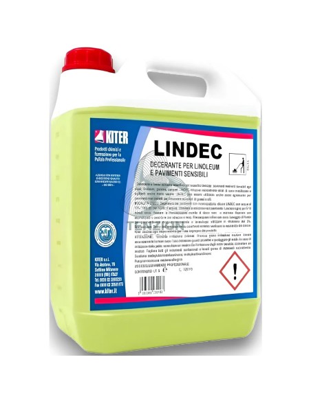 Decerante Bassa Schiuma Lindec 5Lt per Linoleum e Pavimenti - Socaf