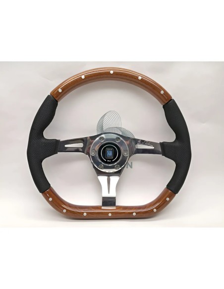 Volante Nardi Ø350mm | Mogano con Rivetti | Kallista Line