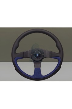 Volante Nardi Ø350mm | Pelle Nera/Blu | Challenge Line