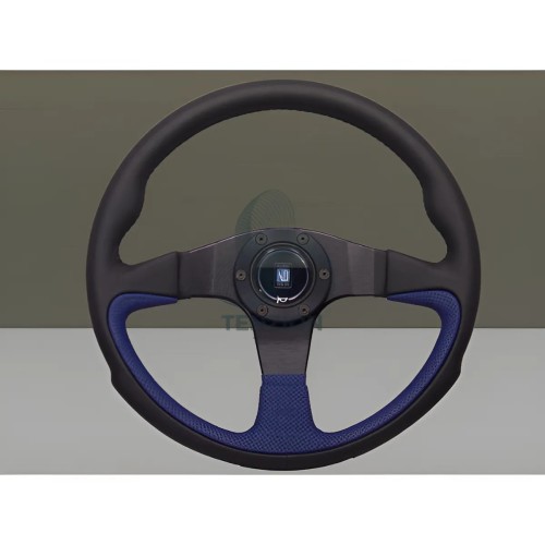 Volante Nardi Ø350mm | Pelle Nera/Blu | Challenge Line