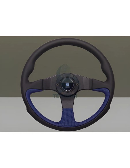 Volante Nardi Ø350mm | Pelle Nera/Blu | Challenge Line