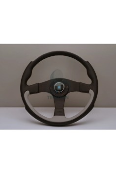 Volante Nardi Ø350mm | Pelle Nera/Grigia | Leader Line