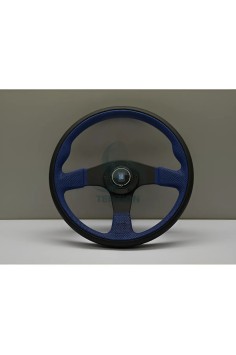 Volante Nardi Ø350mm | Pelle Nera/Blu | Twin Line