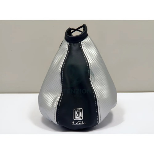 Cuffia Cambio Nardi | Universale Pelle Nera/Argento
