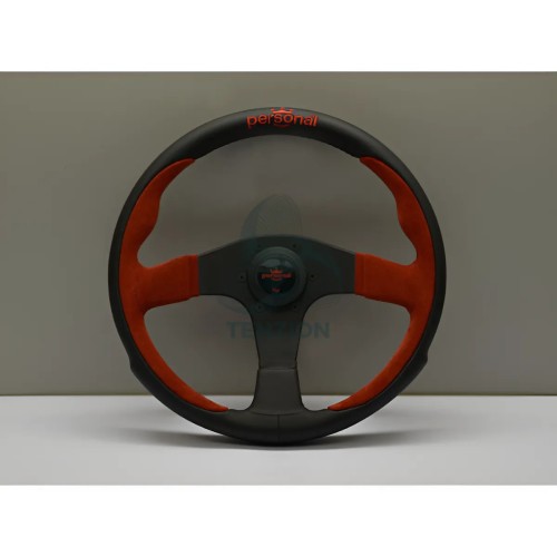 Volante Personal Ø350mm Rosso/Nero | Pole Position Line