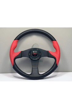 Volante Personal Ø350mm Nero/Rosso | Thunder Line