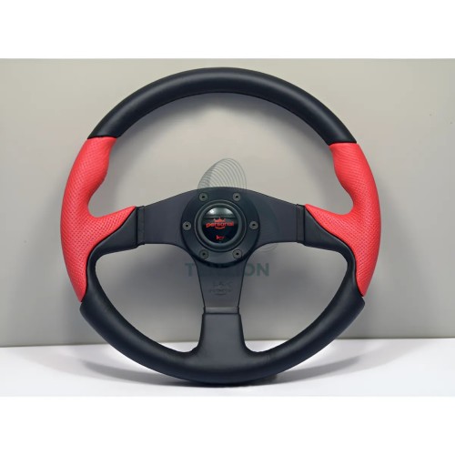 Volante Personal Ø350mm Nero/Rosso | Thunder Line