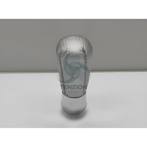 Pomello Cambio Pelle Argento Drop | Personal
