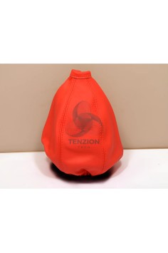 Cuffia Cambio Pelle Rossa Logo Impresso | Personal