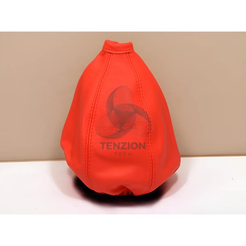 Cuffia Cambio Pelle Rossa Logo Impresso | Personal