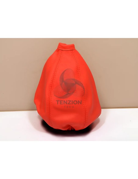 Cuffia Cambio Pelle Rossa Logo Impresso | Personal