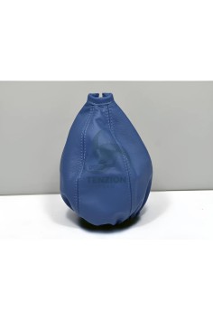 Cuffia Cambio Pelle Blu Logo Impresso | Personal