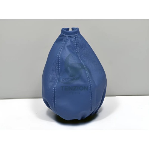Cuffia Cambio Pelle Blu Logo Impresso | Personal