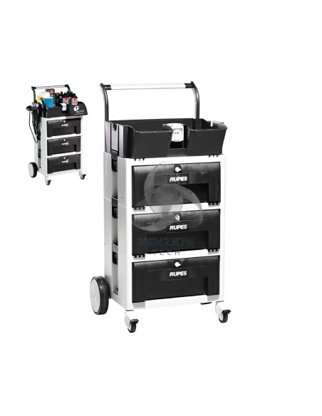 Carrello per Lucidatura 3 Cassetti 230V - Rupes CARRIER